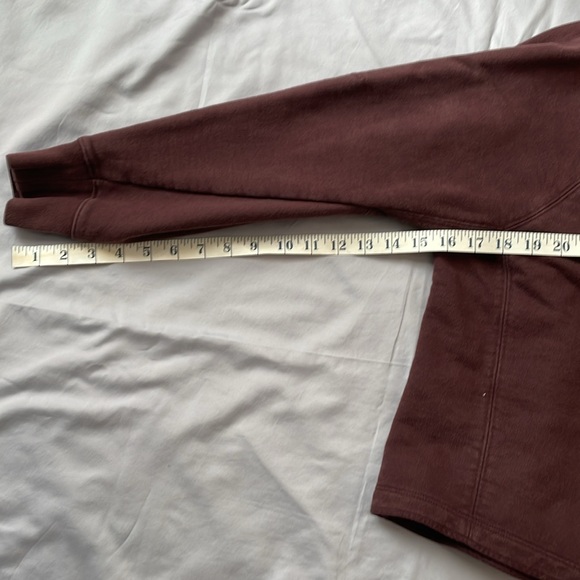 Adidas Y-3 cropped crewneck women’s sweatshirt | burgundy | size medium - Picture 8 of 10